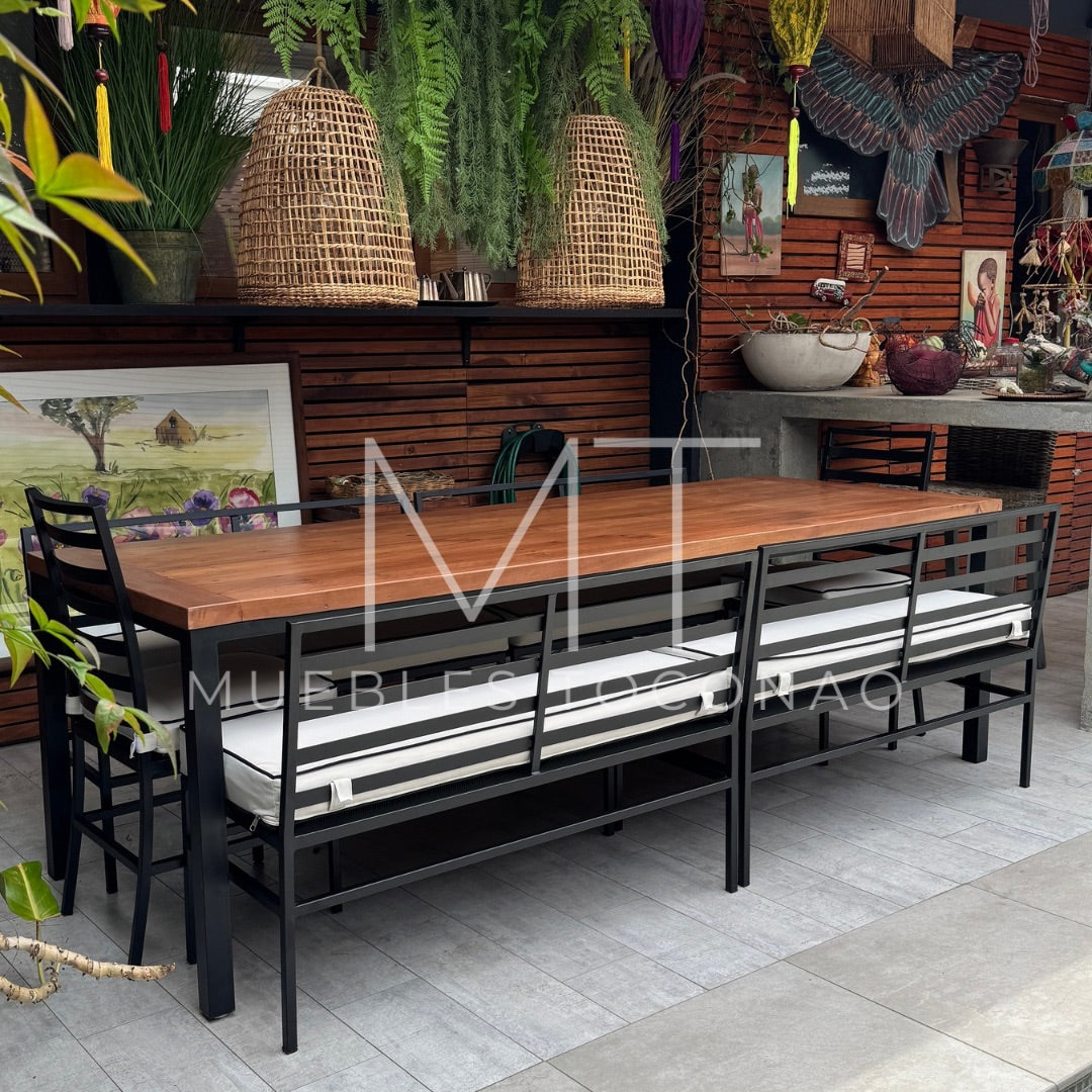 Mesa comedor cubierta roble