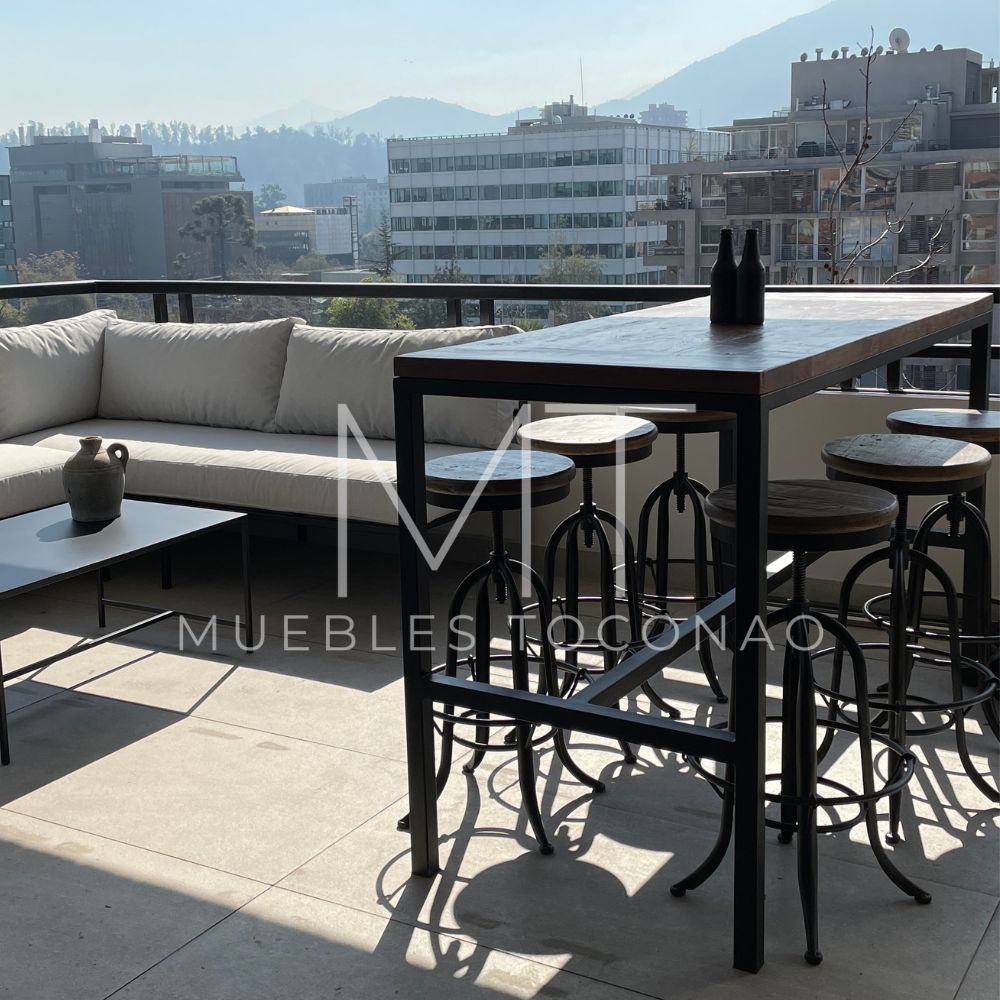 Mesa Bar - cubierta madera