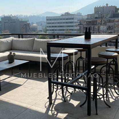 Mesa Bar - cubierta madera