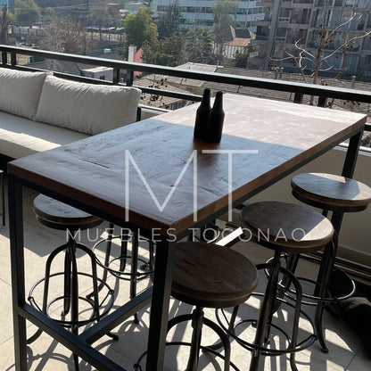 Mesa Bar - cubierta madera