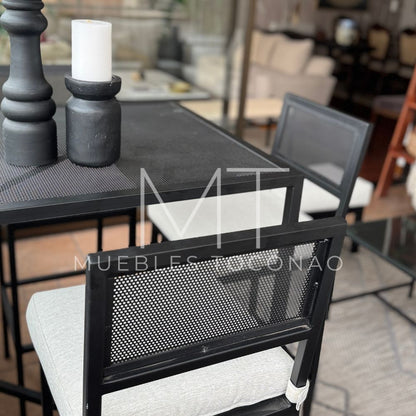 Mesa Bar - cubierta laton perforado