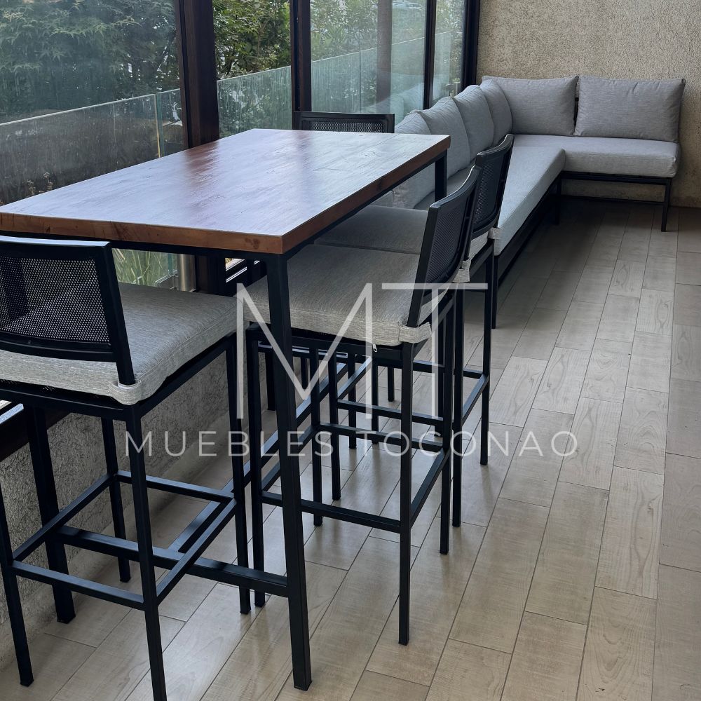 Mesa Bar - cubierta madera
