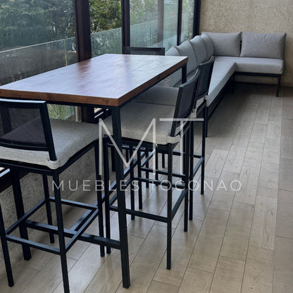 Mesa Bar - cubierta madera