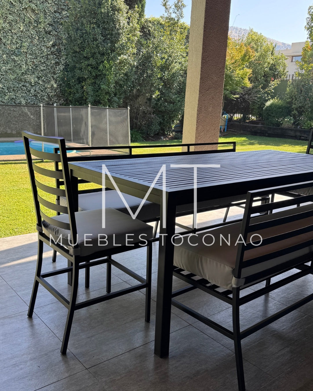 Mesa comedor - cubierta barras